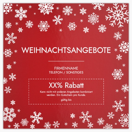 Designvorschau für Designgalerie: Postkarten Weihnachten & Festtage, Quadratisch (148 x 148 mm)
