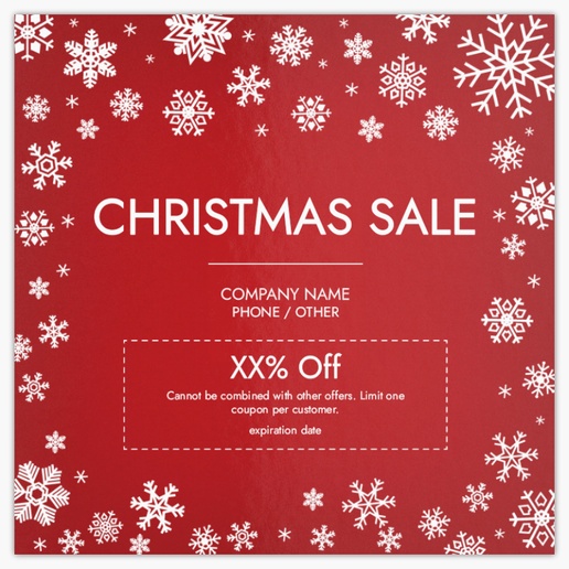 Design Preview for Design Gallery: Christmas & Seasonal Postcards, Square (148 x 148 mm)