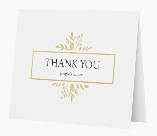 Design Preview for Design Gallery: Elegant Custom Thank You Cards, Folded 5.5" x 4"