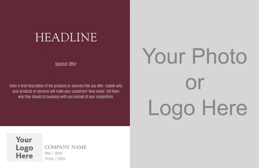 A logo generic style design brown white design with 2 uploads