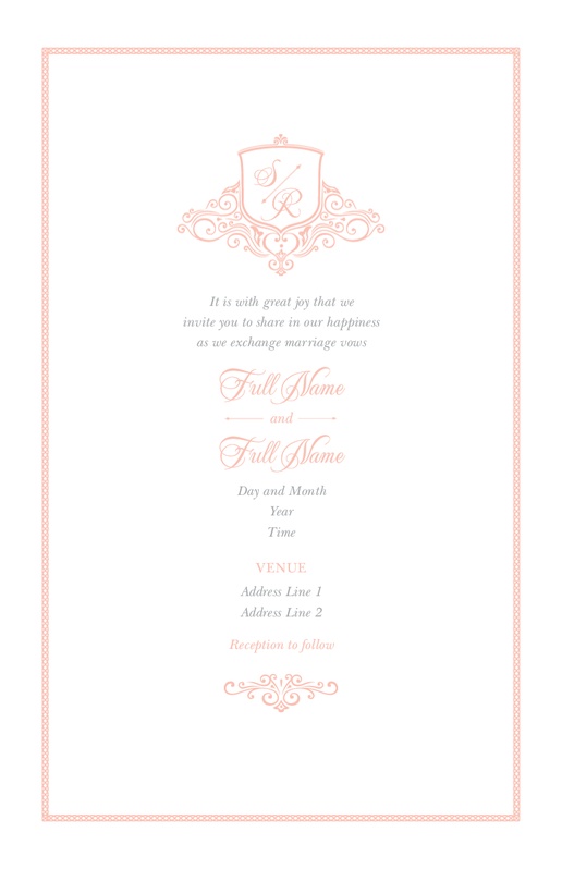Design Preview for Wedding Invitations, Flat 21.6 x 13.9 cm