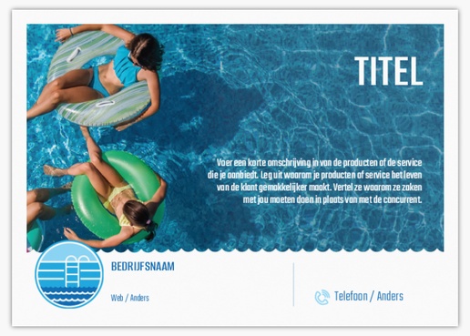 Voorvertoning ontwerp voor Ontwerpgalerij: Zwembad en spa Ansichtkaarten, A6 (105 x 148 mm)