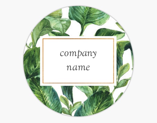 A vintage tropical leaves white gray design for General Party