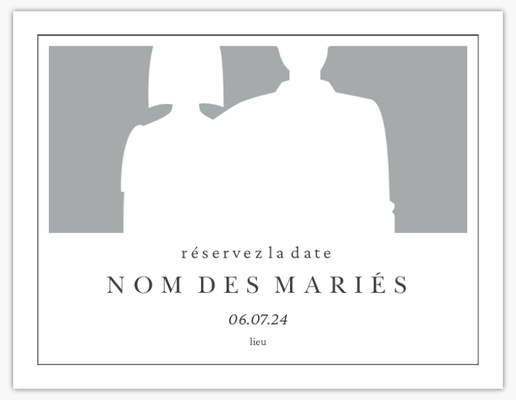 Aperçu du graphisme pour Galerie de modèles : Cartes « Réservez la date », 5,5 x 4 po