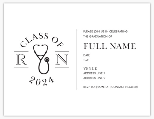 A medical class of 2018 nurse white gray design for Events