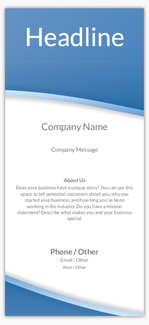 Design Preview for Business Services Custom Flyers Templates, 3.75" x 8.25"