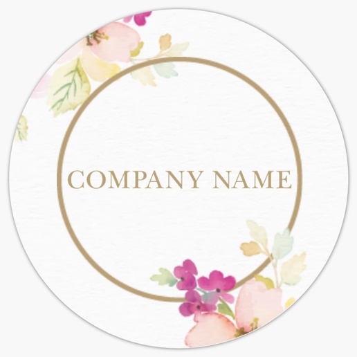 Design Preview for Beauty Consulting & Pampering Roll Labels Templates, 1" x 1"