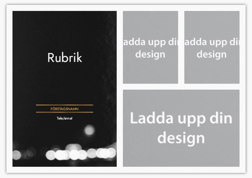 Förhandsgranskning av design för Designgalleri: Modernt och enkelt Vykort, A5 (148 x 210 mm)