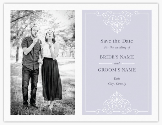Design Preview for Templates for Traditional & Classic Save The Date Cards , Flat 10.7 x 13.9 cm