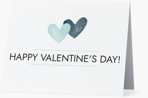 Design Preview for Design Gallery: Valentine's Day Personalized Note Cards, Folded 5.5" x 4"