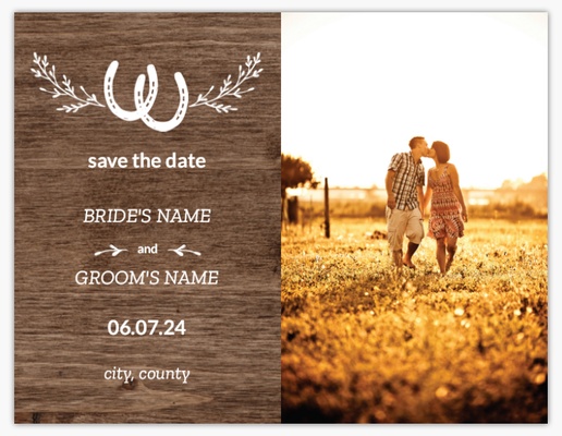 Design Preview for Save the Date Cards Templates, 13.9 x 10.7 cm