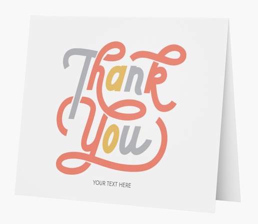 A thank you typography typography white pink design for Birthday