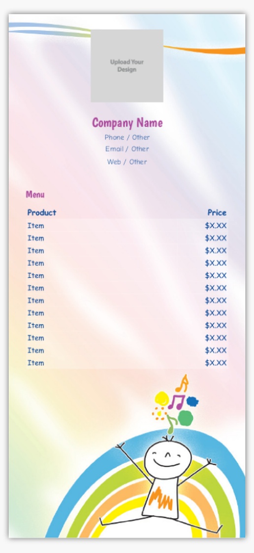 Design Preview for Education & Child Care Custom Rack Cards Templates