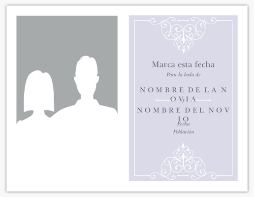 Vista previa del diseño de Galería de diseños de tarjetas save the date para elegante, 13,9 x 10,7 cm