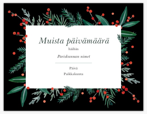 Mallin esikatselu Mallivalikoima: Kukat Muista päivämäärä -kortit, 13,9 x 10,7 cm