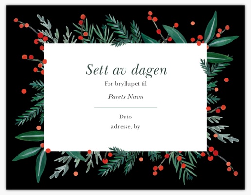 Forhåndsvisning av design for Designgalleri: Vinter Sett av dagen-kort, 14 x 10,1 cm