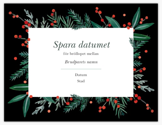 Förhandsgranskning av design för Designgalleri: Blommor Spara datumet-kort, 13,9 x 10,7 cm