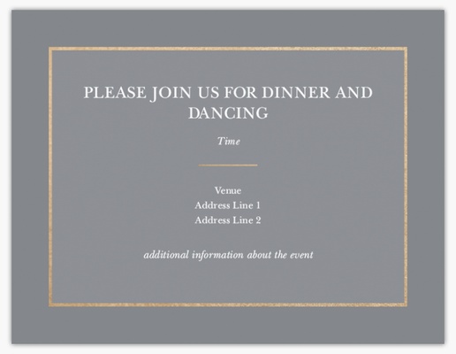 Design Preview for Reception Cards, Flat 10.7 x 13.9 cm