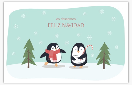 Un la navidad pingüino diseño blanco gris para Saludos 