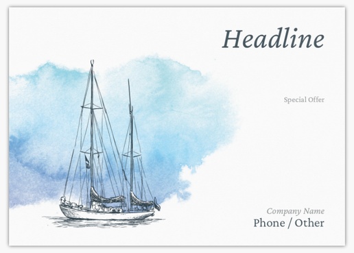 Design Preview for Design Gallery: Boats & Maritime Postcards, A6 (105 x 148 mm)