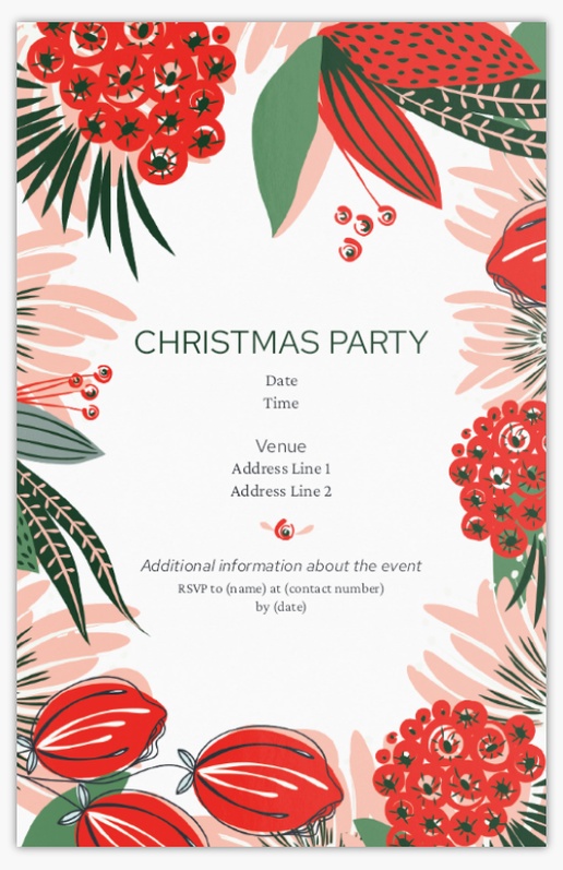 Design Preview for Design Gallery: Seasonal Invitations & Announcements, Flat 18.2 x 11.7 cm