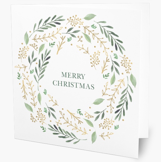 A geschäftlich wreath brown green design for Christmas