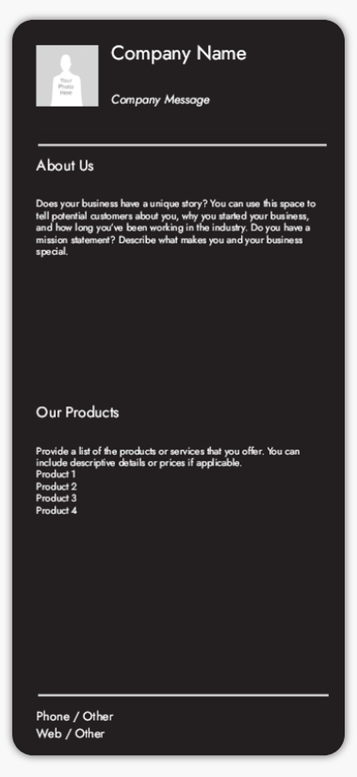 A resume pianura black gray design for Modern & Simple with 1 uploads