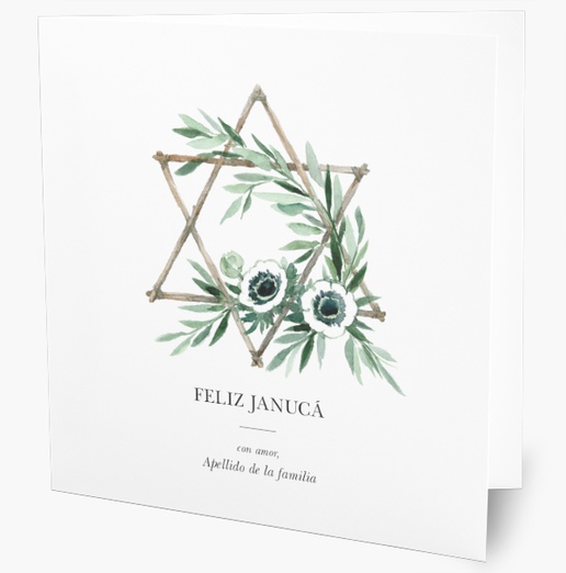 Un 1 fotos estrella judía diseño gris verde para Janucá
