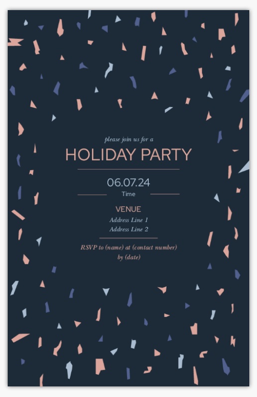 A fun holiday party gray design for Christmas