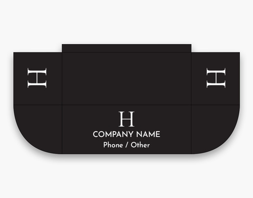 A conservative monogram black gray design