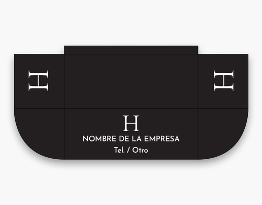 Un conservador monograma diseño negro gris
