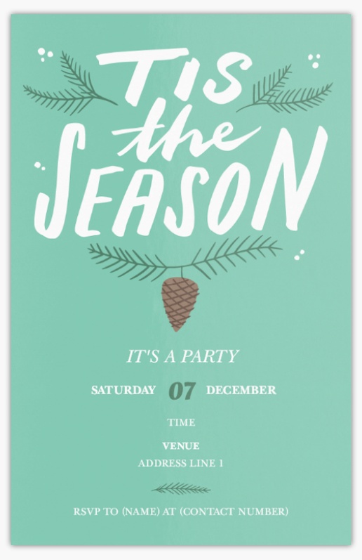 Design Preview for Design Gallery: Seasonal Invitations & Announcements, Flat 18.2 x 11.7 cm