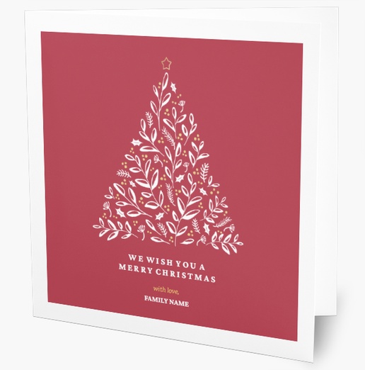 A conservative christmas tree brown pink design for Traditional & Classic