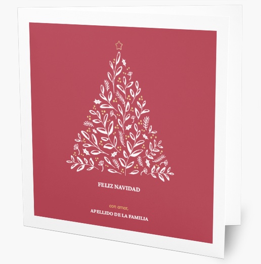 Un conservador árbol de navidad diseño rojo rosa para Tradicional y Clásico
