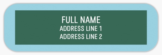 Design Preview for Preppy Return Address Labels Templates, White Paper