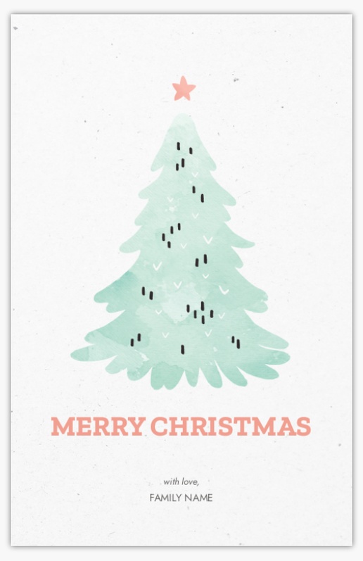 A watercolor cute white design for Christmas