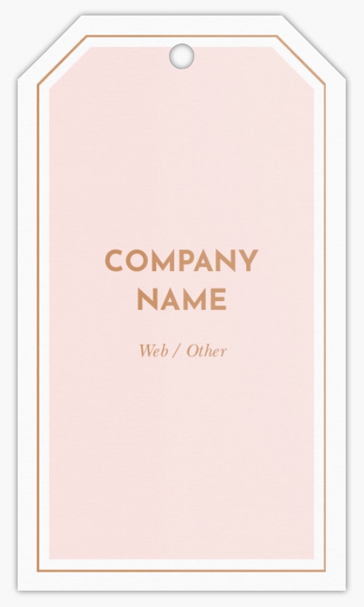 A minimalist vertical white pink design for Modern & Simple