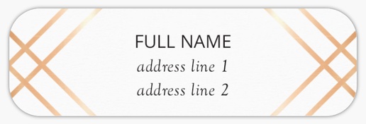 Design Preview for Preppy Return Address Labels Templates, White Paper