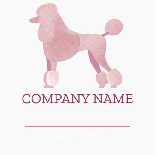 A pet care veterinary pink brown design for Animals & Pet Care