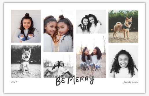 A multiphoto grid typography gray design for Modern & Simple with 8 uploads