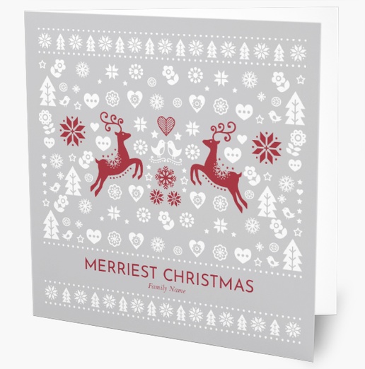 A reindeer cozyneutrals gray design for Christmas