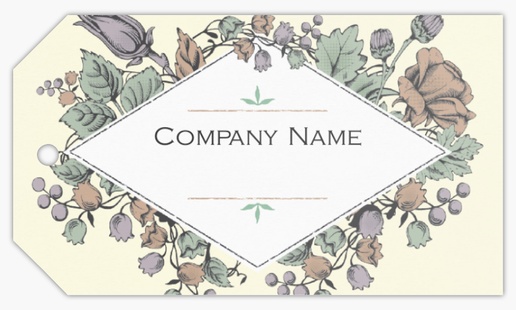 A vintage organic white cream design for General Party