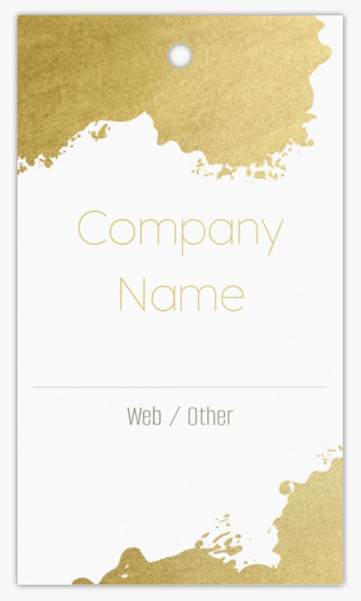 A vertical foil white yellow design for Modern & Simple
