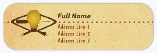 Design Preview for Electricians Return Address Labels Templates, White Paper
