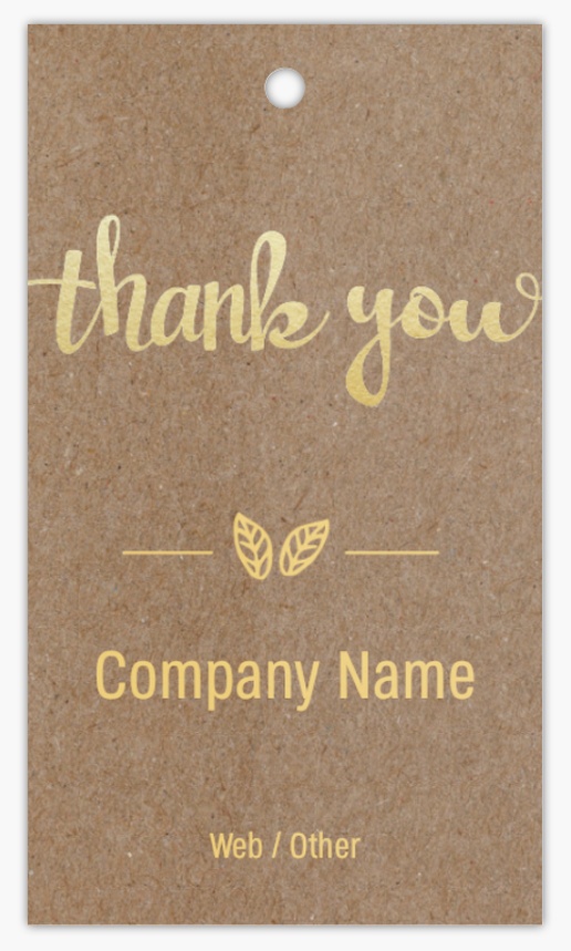A typography kraft paper brown design for Events