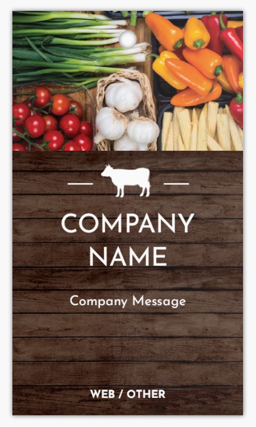 Design Preview for Agriculture & Farming Hang Tags Templates, 2" x 3.5" Rectangle