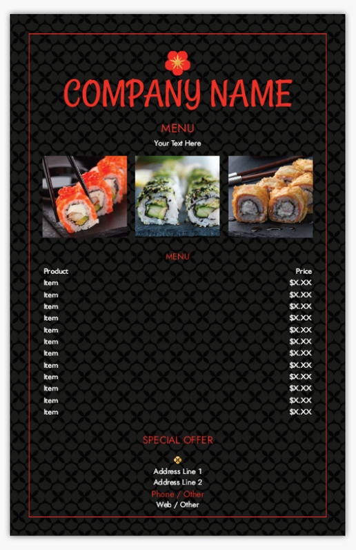 Design Preview for Custom Flyers Templates and Designs, 5.5" x 8.5"