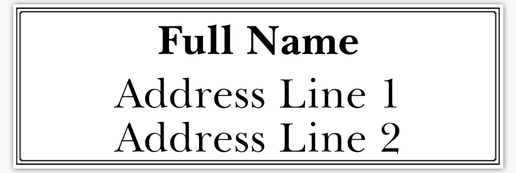 A border address black design for Address