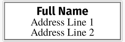 A address borders black design for Address