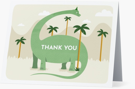 A cute dinosaur dinosaur thank you cream design for Events
